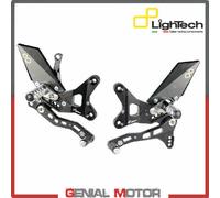 LIGHTECH Pedane Regolabili Poggia Piedi Fissi Kawasaki ZX10R 2011 > 2015