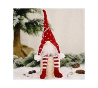 Lighted Christmas Gnome Forest Santa Claus, Light Up Elf Holiday Present, Button Battery Operated Winter Tabletop Christmas Decorations