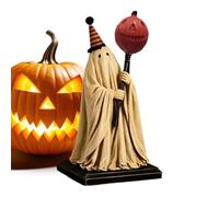 Lighted Ghost Figurine | Cute Spooky Led Resin Vintage Halloween Tabletop