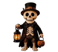 Lighted Ghost - Halloween Ghost Lantern | Resin Spooky Ghosts Decorations | Spooky Resin Ghost Halloween Crafts Decor for Fall Home Office Indoor Dining-Room Kitchen Mantel Shelf Window