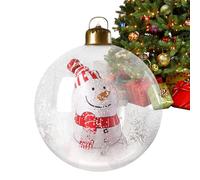 Lighted Inflatable Ornaments, Christmas Snowman & Color-Changing Remote LED Balls with Waterproof Feature, Holiday Decoration for Home, Garden, Yard, Porch, Patio, Pathway, Fronte Door, Winter Display