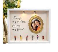 Lighted Kit - Decorative Miniature Museum Display, Figurines Memory Picture Frame, Led Lights For Home And Office Women Mom Grandma School Dorm Birthday Holiday Party Home