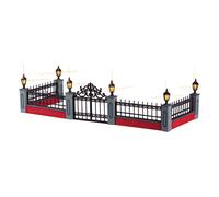 Lighted Wrought Iron Fence Set of 5 B/O 4.5V Cod. 54303