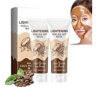 Lightening Peel off Mask, Maschera peel-off sbiancante istantanea alla niacinamide, Maschera illuminante idratante e rivitalizzante, Maschera esfoliante anti-età (2 pezzi)