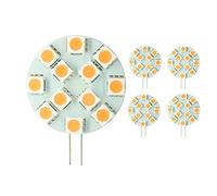 lighteu 2016 Nuovo Design! 5X 3W G4 LED DC 12V unidirezionale Capsula LED, 12x 5050 SMD LED di Sostituzione Non dimmerabili 25W per Lampadina, 250LM, 110º Angolo a Fascio (Bianco Caldo)