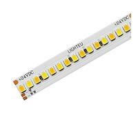 lighteu®, 24V 112LED / m doppia striscia LED bianca 2100K-5100K 30W / m, 1400Lumen / m, CRI: 90-97, 2835 SMD, larghezza 12mm, alta densità, luci a corda flessibili ultra luminose, IP20, 5m