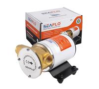 LIGHTEU, SEAFLO SFSP2-080-003-01 - Pompa di sentina da 24 V, 30 l/min (8 GPM) in bronzo autoadescante, automatica, con valvola di ritegno e filtro per barche, yacht, drenaggio sentinali