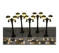 LightGo Brick Street Light Kit fai da te per edifici modulari Lego - Set di 5 luci per personalizzare il layout della tua città, Plug & Play (Duo Nero)