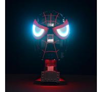 LightGo Kit LED per Spider-Man compatibile con maschera Lego 76329 Miles Morales | Solo illuminazione - Set mattoni non incluso