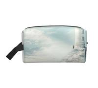 Lighthouse Backdrop Print Travel Makeup Portable Cosmetic Organizer Pouch Large Bag Capacity Storage Bag