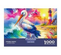 Lighthouse by The Sea at Sunset Pezzi Cartone Spessi Ottimo Per Allenare Memoria, Concentrazione E Pensiero Logico 70x50cm/1000pcs