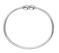 Lighthouse Creations Il tradizionale braccialetto in argento sterling con doppia sfera filettata di Cape Cod, 7 inches, Argento sterling, na