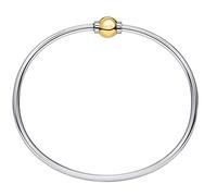 Lighthouse Creations Il tradizionale braccialetto in argento sterling placcato in oro giallo 14 carati di Cape Cod, 6 5 inch, Oro giallo