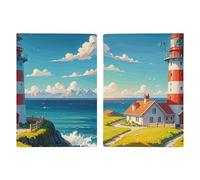 Lighthouse, custodia per passaporto con pittura a diamante, custodia protettiva per passaporto, con slot per passaporti, portafoglio da viaggio per documenti per donne e uomini