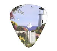 Lighthouse Diamond Painting* Confezione da 12 plettri per chitarra, sensazione di comfort, bordi lisci, abrasione, adatto per chitarra, ukulele, ecc.