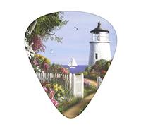 Lighthouse Diamond Painting Plettri per chitarra Set da 12 pezzi per chitarra acustica, chitarra elettrica, contrabbasso, ukulele
