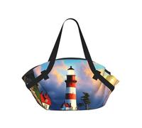 Lighthouse Diamond Painting Stampa Pieghevole Camping Bag Duffle Bag Borsa da Viaggio Impermeabile Materasso Da Campeggio Per Parco Esterno Spiaggia