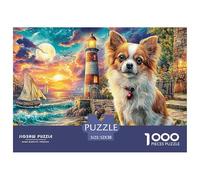 Lighthouse Dog Puzzle D'Intrattenimento Per Tutta La Famiglia - Ispirazione Da Museo, 1000 Pezzi Con Illustrazioni Di Eccezionale Qualità Visiva - Per Divertimento E Come Regalo Di Prestigio 14+ 52x3