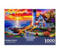 Lighthouse, Gioco Di Puzzle Da 1000 Pezzi, Attività Conviviale Per La Famiglia, Regalo O Souvenir, Adatto Dai 10 Anni, 38x26cm/1000pcs