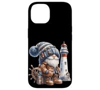 Lighthouse Keeper Gnome For Beach Trip And Family Vacation Custodia per iPhone 14