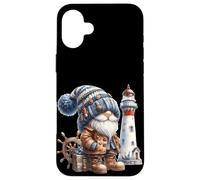 Lighthouse Keeper Gnome For Beach Trip And Family Vacation Custodia per iPhone 16 Plus