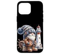 Lighthouse Keeper Gnome For Beach Trip And Family Vacation Custodia per iPhone 16 Pro Max