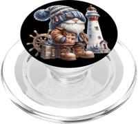 Lighthouse Keeper Gnome For Beach Trip And Family Vacation PopSockets PopGrip per MagSafe