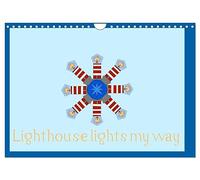 Lighthouse lights my way (Wall Calendar 2027 DIN A4 landscape), CALVENDO 12 Month Wall Calendar: Lighthouse show me the way I should go