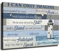 Lighthouse Ocean Canvas Wall-Art Coastal Decor