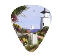 Lighthouse, plettri per chitarra con pittura a diamante, 12 pezzi, accessori per ukulele, basso