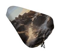 Lighthouse Rocks - Coprisedile per bicicletta con coulisse, impermeabile, protegge dal sole e dalla polvere, unisex, per mountain bike