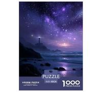 Lighthouse Under The Starry Sky Jigsaw Puzzle Impossibili 1000 Pezzi Interesting Decorazione Per La Casa. Giochi Rilassamento E Intelligence Per Adulti E Ragazzi Da 14 Anni 38x26cm/1000pcs