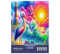 Lighthouse1000 Pezzi Puzzle CittàSeaside Lighthouse Divertimento Per Adulti Regalo Per Adulti E Bambini Da Regalo Giocattolo Colorato Per La Famiglia38x26cm/1000pcs