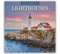 Lighthouses 2025 Square Wall Calendar