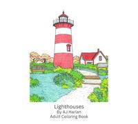 Lighthouses: Adult Coloring Book