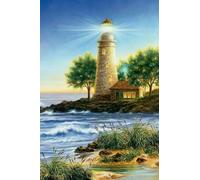 Lighthouses Seaside Scenery Art Painting ,Puzzle 1000 Pezzi ,Decorazione Parete,Giochi Di Memoria E Cognizione Per Anziani ,Giocattoli Per La Sfida Del Divertimento In Famiglia Kq52Zp