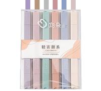 Lightighters | Penne di evidenziatore di colori assortiti delicati | Segnali estetici, pennarelli per evidenziatori a colori assortiti veloci a secco senza essere in tute per il planner di gio