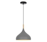 Lighting Nordic Yellow Color Pendant Kitchen Island Multi Colour Chandelier Lamp Metal LED Luminaire Semi Flush Mount Lights for Dining Living Room, Bedroom(A Gray,24cm)