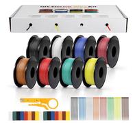 LightingWill Cavo elettrico in silicone, 20 AWG, 0,5 mm², in 8 colori, 10 metri per rotolo, cavo in rame stagnato flessibile, per fai da te, auto, installazioni domestiche e cavi di alimentazione