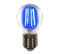 LIGHTME Lampadina LED E27 4W a filamenti colorati, blu LightMe