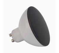 LIGHTME Lampadina LED GU10 4,9W CCT 2.700/4.000K Ø7cm nero LM85490