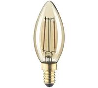 LightMe LM85051 LED (monocolore) E14 Forma di candela 2.5 W Ambra (Ø x L) 35 m
