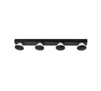LightMe Luce da specchio Aqua Hollywood a 4 luci nera LightMe
