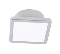LightMe plafoniera Aqua Uno, 11 x 11 cm, cromata, IP44 LightMe