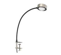 LightMe Powerlens Flex lampada da tavolo, vite, colore titanio LightMe