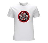 Lightnin Rayo Vallecano Bukaneros Mens T Shirt Print Cotton Tops WhiteL White L