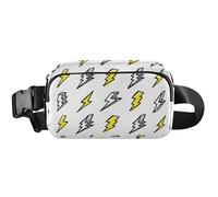 Lightning Bolt - Marsupio da donna, impermeabile, stravagante, a tracolla, giallo, 20,3 x 13,5 x 5,8 cm, divertente, carino, giallo fulmine, 20,3 x 13,5 x 5,8 cm, Bullone Lightning Giallo, 8 x 5.3 x