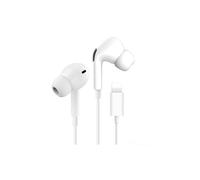 Lightning-compatible headphones for compatible with iPhone with volume control and microphone White
