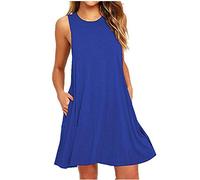 Lightning Deals of Today Abiti Estivi Casual Donna Completo da Mare Donna Abiti da Sera Taglie Comode Vestito Beige Donna Elegante Vestito per Casa Donna Special Deals