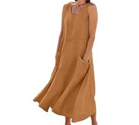 Lightning Deals of Today Prime Clearance Abito Estivo Donna Mare Vestiti per Spiaggia Vestiti da Sera Lungo Vestito Lungo A Pois Vestiti Donna Eleganti XS Vestito Donna Estivo Casual Big Deal Days